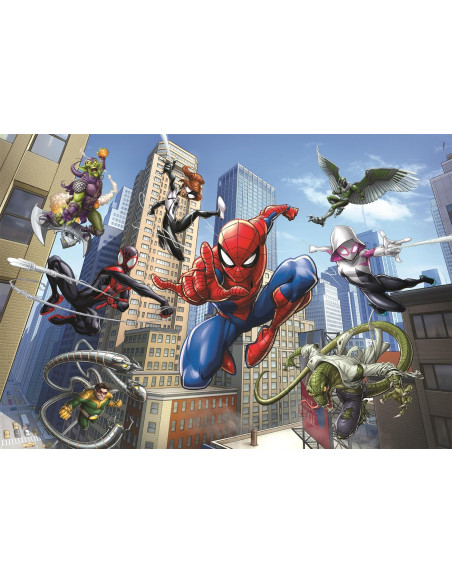 Marvel Spider-Man - Puzzle Infantil Super Color, 104 Piezas, Rompecabezas