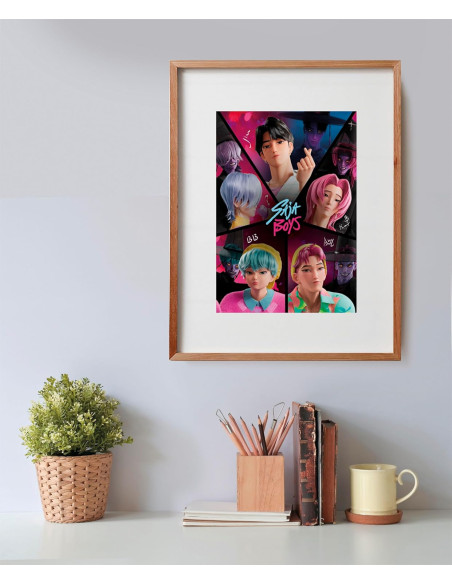 KPOP Demon Hunters Puzzle 500 Piezas - Rompecabezas con Póster para Jóvenes