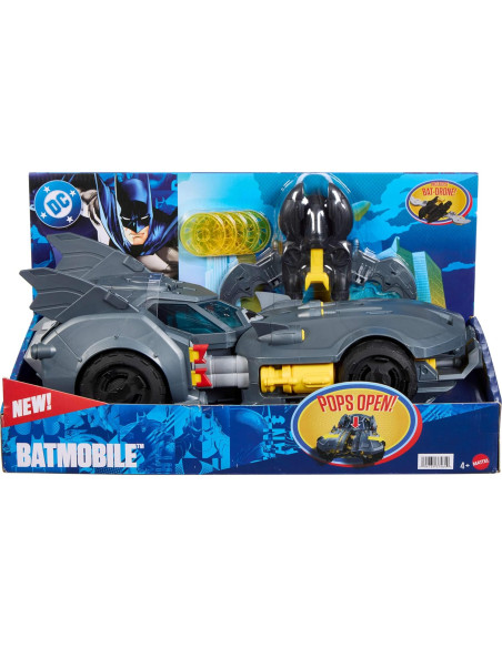 Mattel DC Super-Villains Vehículo Batmobile 40 cm con Accesorios