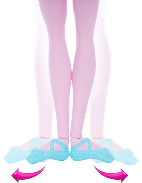 Barbie el Cascanueces Muñeca con tutú Que se transforma, Collar con Colgante de corazón y Regalo