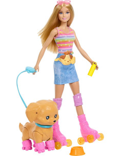 Barbie Patina y corre con tu cachorro