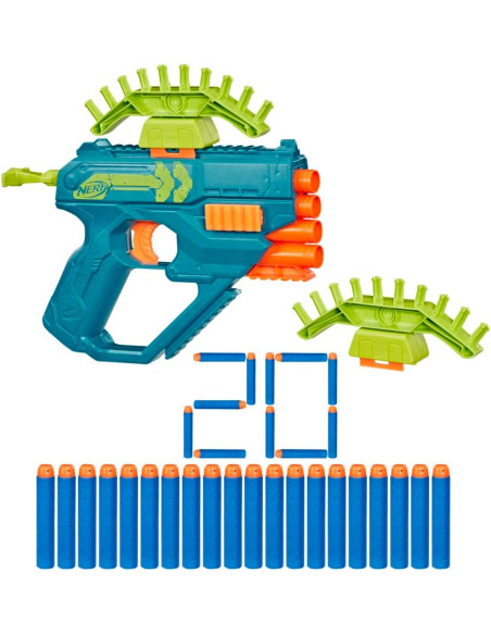 Nerf Rebel Ops, Ammohawk, Lanzadardos con 20 Dardos de Espuma Elite