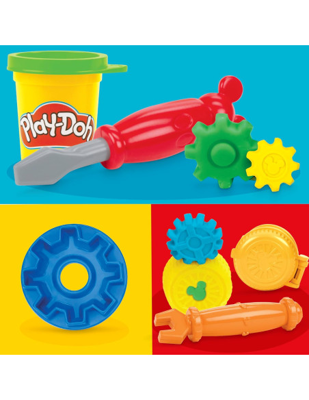 Play-Doh Disney Junior para Llevar, Set de Juego de Taller mecánico