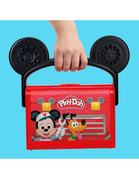 Play-Doh Disney Junior para Llevar, Set de Juego de Taller mecánico