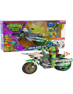 Vehículo oficial con figura de Leonardo Tortugas Ninja 