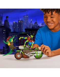 Vehículo oficial con figura de Leonardo Tortugas Ninja  2