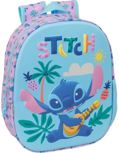 STITCH - Mochila Escolar, con Diseño 3D, Calidad y...