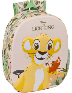 EL REY LEÓN - Mochila Escolar, con Diseño 3D, Calidad y...