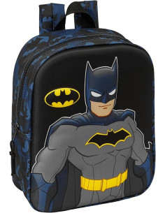BATMAN - Mochila de Guardería 3D, Fácil Limpieza, Calidad...