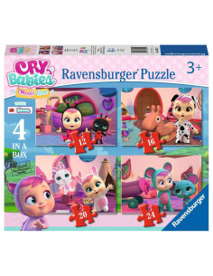 Puzzle Bebes Llorones Progresivo de 12+16+20+24 Pzs