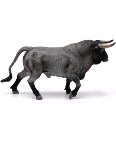Deqube- Bravo Cárdeno Trotando Figura de Toro, Color Gris 2