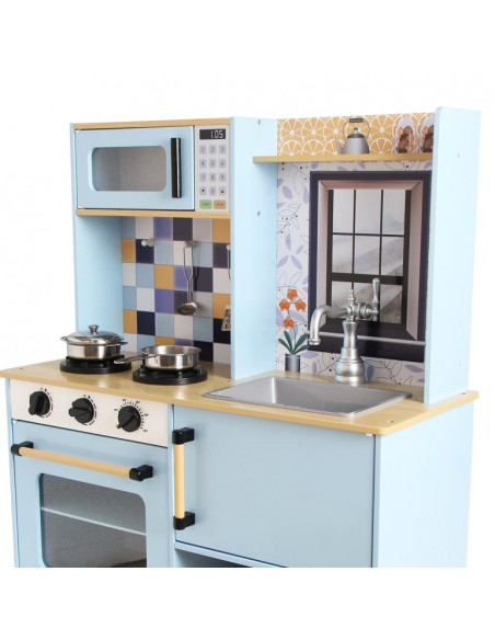 Cocina Madera 2 modulos con accesorios