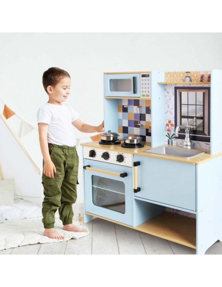 Cocina Madera 2 modulos con accesorios