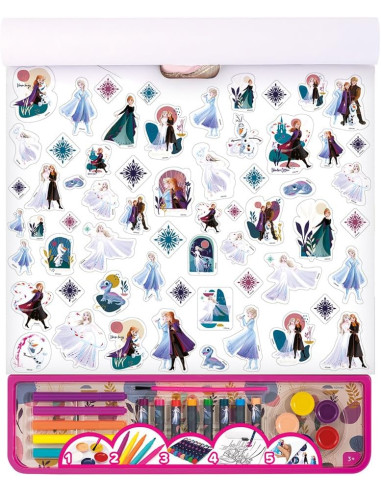 Actividades Giga Block 5 en 1 Frozen, 25 Hojas...