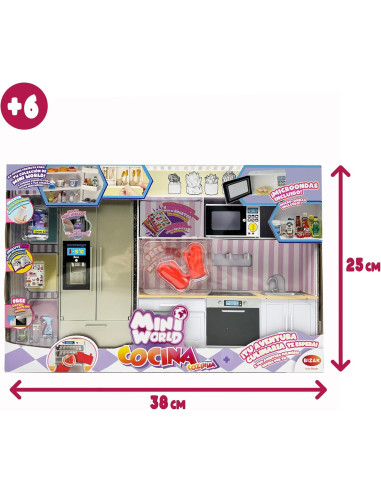 Mini World Playset Cocina, Set de Cocina