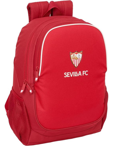 SEVILLA FC - Mochila Escolar Infantil 32x16x44 cm