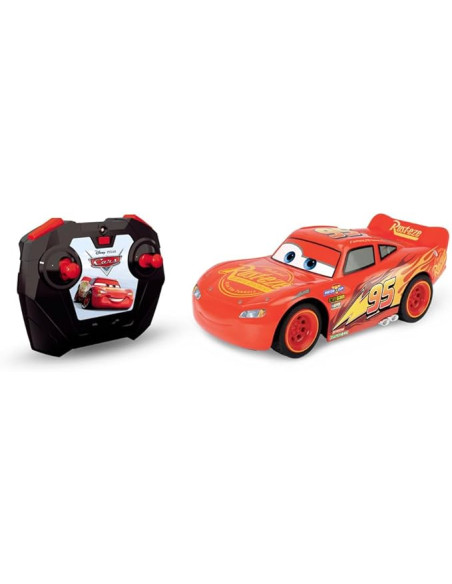 Coche Radio Control Cars Rayo Mcqueen Turbo Racer 1:24. con Carga USB