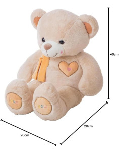 Oso Valentin Beig 55 cm 2