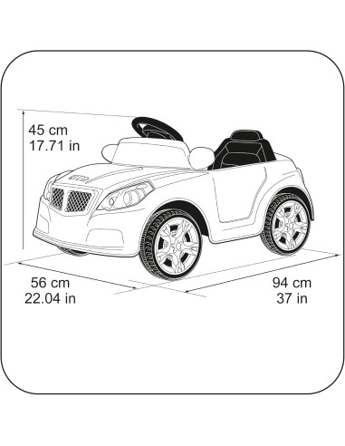 FEBER - Twinkle Car R/C, Coche Eléctrico con...