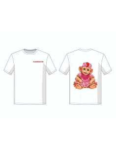 Camiseta blanca Flamenchitas | Talla 8 años 2