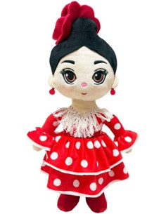 Muñeca de Trapo Peluche Carmencita Traje de Gitana 24cm
