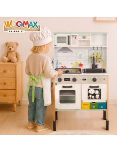 Woomax - Cocina De Madera Eléctrica Con Luz, Sonido Y... 2