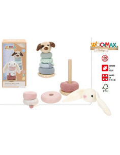 Juego de 6 anillos Animales Tentetiesos 