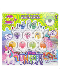 Set 12 botes y accesorios crea tu slime unicorn