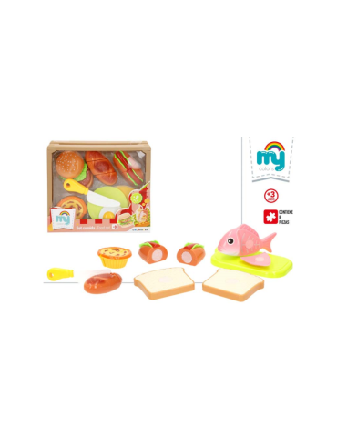 My Home - Set Comida Velcro con cuchillo
