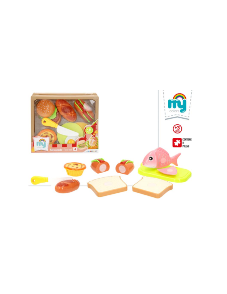 My Home - Set Comida Velcro con cuchillo