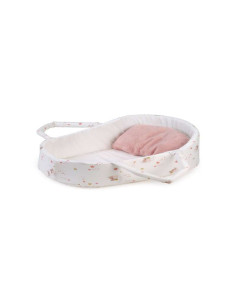 Capazo Cuna de viaje para muñecas rosa