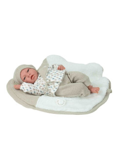 Muñeca Elegance 40 cm Dafne Beige con Manta con peso