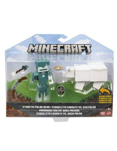 Minecraft Figura Esqueleto vs Oso Polar