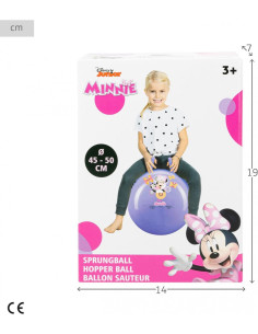 Pelota saltarina de Minnie Mouse morada 45cm 2