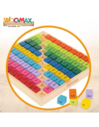 Tabla De Multiplicar De Madera Woomax