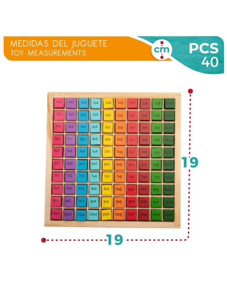 Tabla De Multiplicar De Madera Woomax