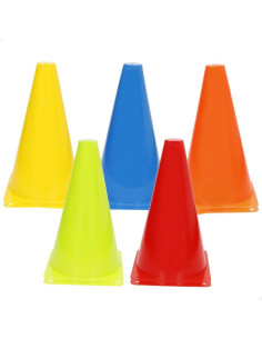 Set 10 conos de entrenamiento 23 cm multicolor
