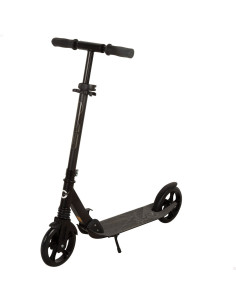 Evo - Patinete 2 Ruedas Color Negro Plegable Y Regulable,...