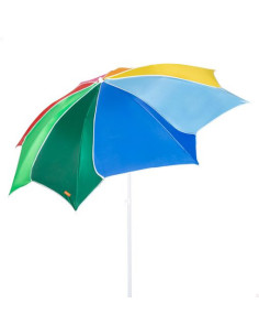 Sombrilla De Playa Inclinable D180 Cm Multicolor Aktive...