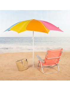 Sombrilla De Playa Inclinable D180 Cm Multicolor Aktive... 2