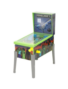 Minecraft - Mini Pinball De Juguete Con Luz Y Sonido