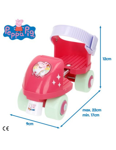 Peppa Pig - Patines 4 Ruedas Máx. 20 Kg +3 Años