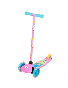 Peppa Pig - Patinete 55x23x68 Cm 3 Ruedas Con Luces +3...