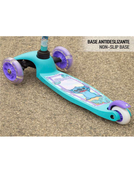 Stitch - Patinete 3 Ruedas Con Luces +3 Años Máx. 20 Kg