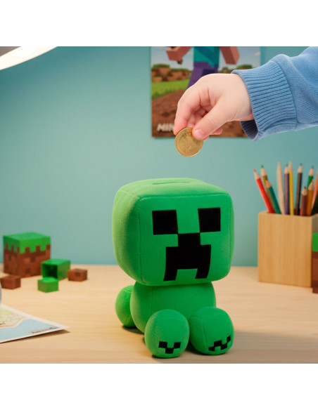 Minecraft Hucha Peluche Creeper de 20 cm