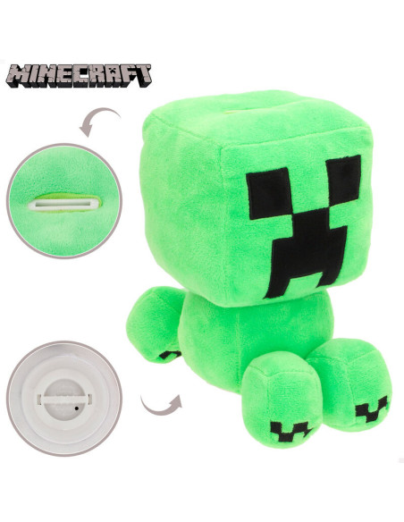 Minecraft Hucha Peluche Creeper de 20 cm