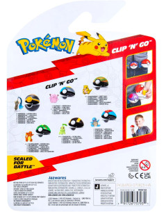 Pokemon Clip n Go Chikorita + figura Ultra Ball 2