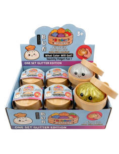 Dumpling Squishy Glitter 10cm surtido