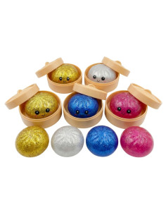 Dumpling Squishy Glitter 10cm surtido 2