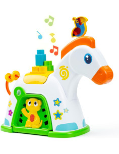 Pony de Actividades con Sonidos, Engranajes y 15 Bloques...